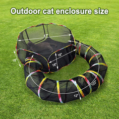 Naielfopet tunel gato portatil, aporta juego flexible