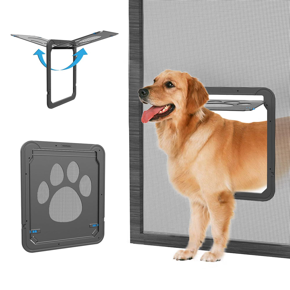 NAMSAN puerta para perro mosquitera 12x14 facilita entrada y salida