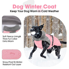 Nanaki capa para perro con forro de felpa, calor suave para días muy fríos.