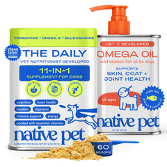 Native Pet bundle nutricion diaria polvo, mezcla fácil en la comida