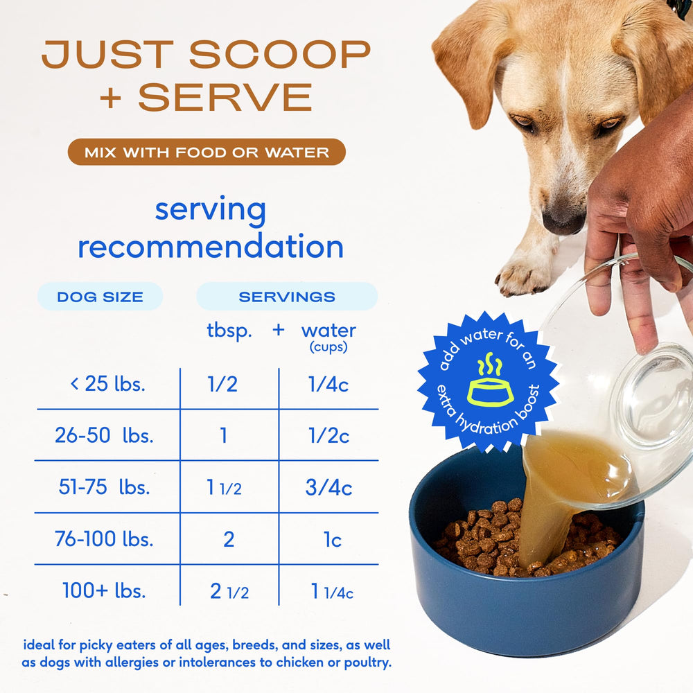 Native Pet caldos de huesos para apoyar articulaciones y movilidad.