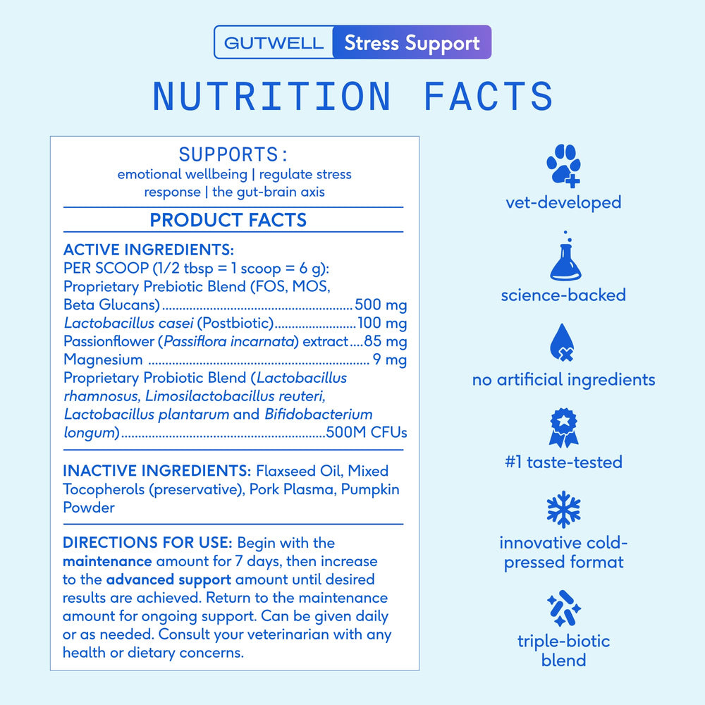 Native Pet GutWell: formulado por veterinario para apoyo emocional suave