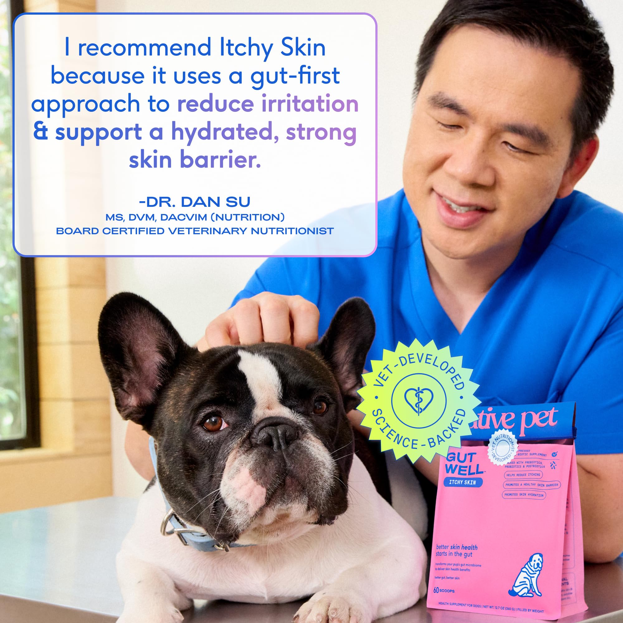 Native Pet GutWell nutricionista-veterinario-certificado respalda la formulación.