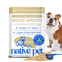 Native Pet polvos de caldo de huesos para perros y gatos, hidratan y nutren