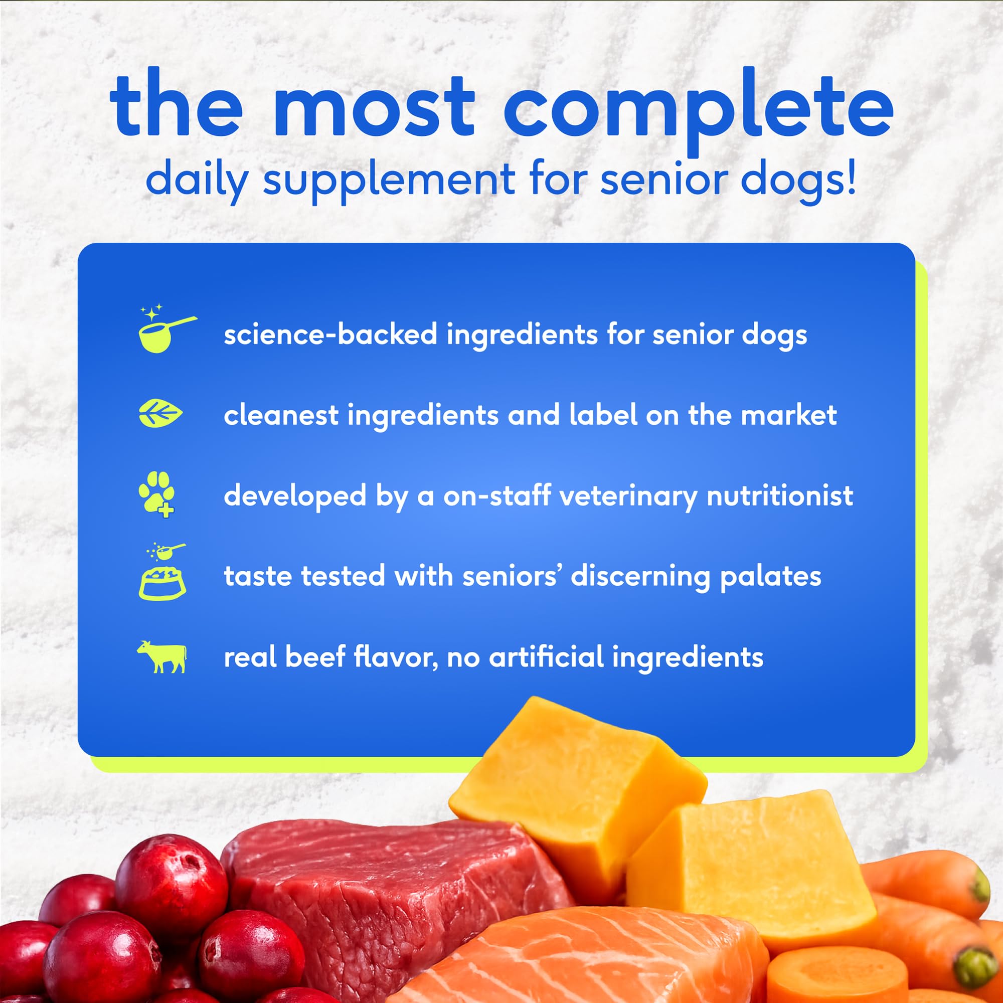 Native Pet Senior desarrollo veterinario en USA para perros mayores.