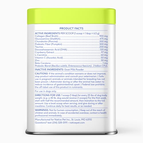 Native Pet vitaminas diarias para perro: uso-diario-sencillo.
