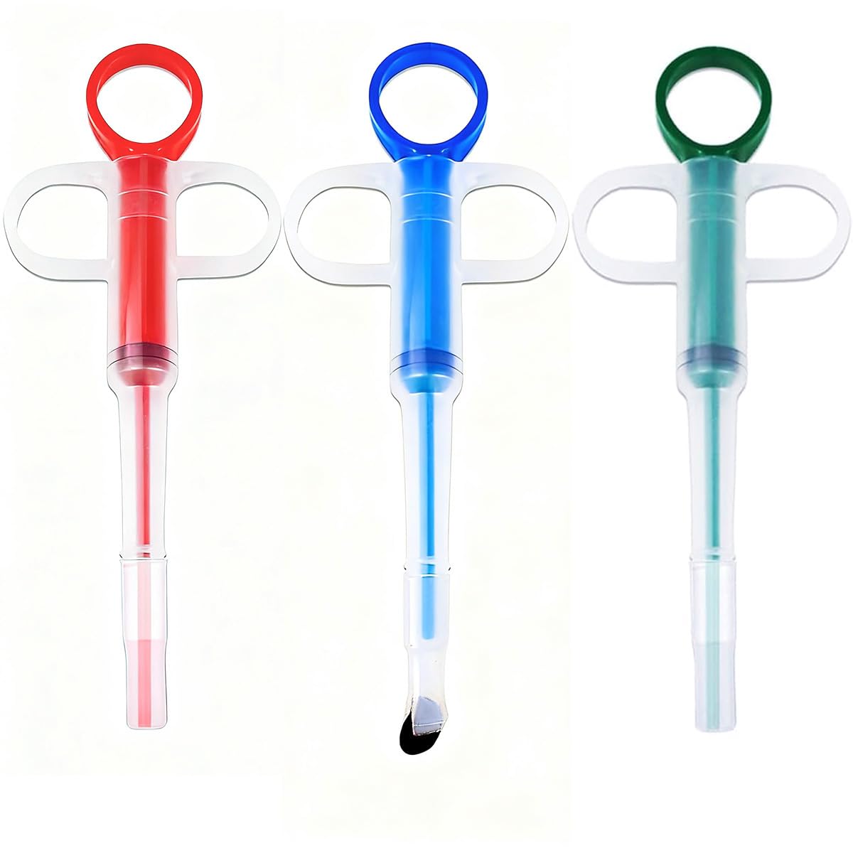 Naturahand empujador de pastillas para mascotas, juego de 3 piezas para gatos y perros.