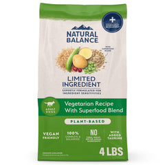 Natural Balance alimento seco para perro adulto, bolsa frontal, fácil de almacenar