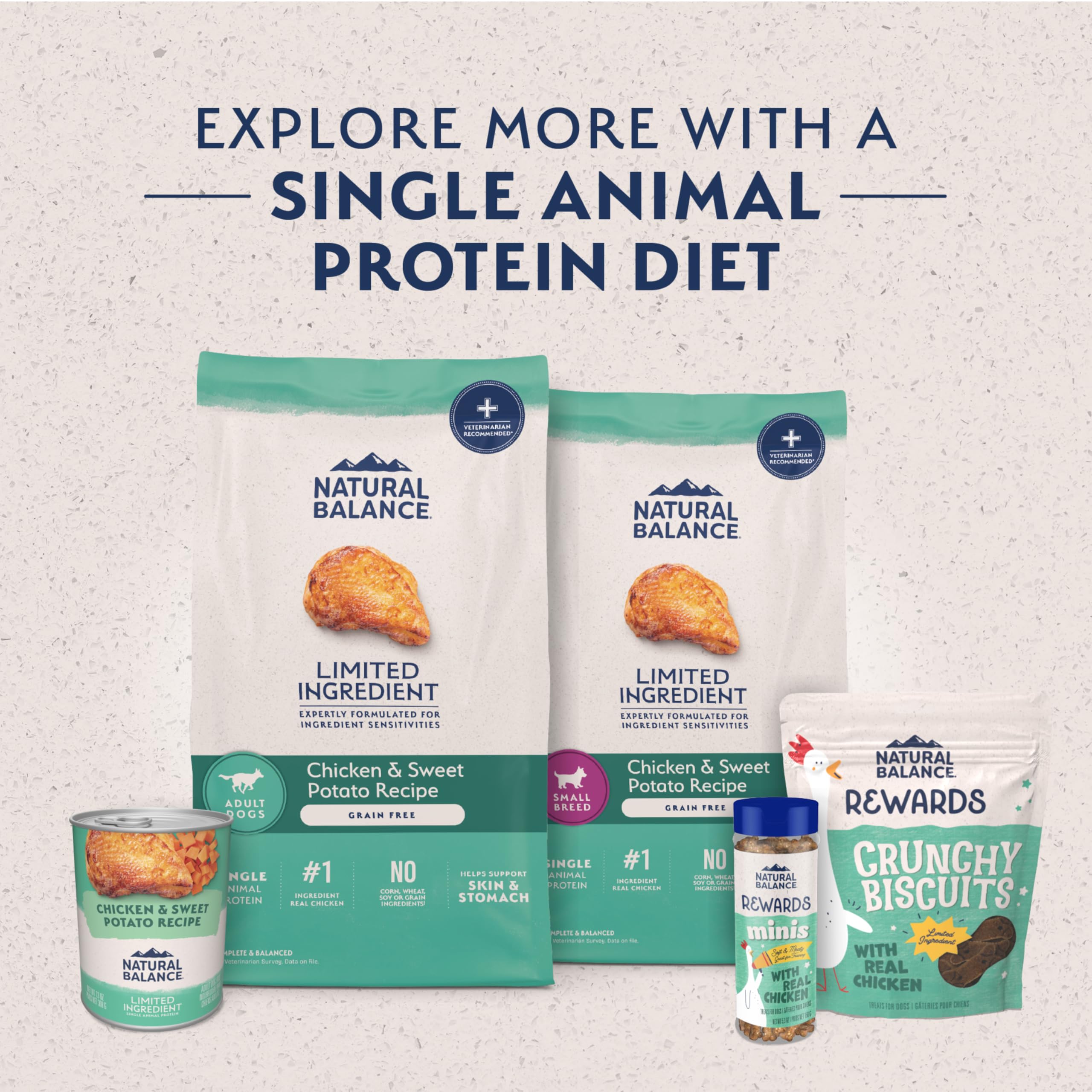 Fibra de batata dulce en Natural Balance para digestión suave