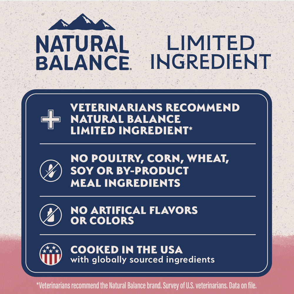 Fórmula sin maíz, trigo ni soja para una dieta limpia de Natural Balance