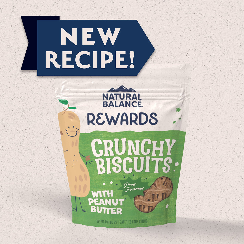 Natural Balance biscuits saveur beurre d'arachide, ingrédients limités pour une douceur naturelle