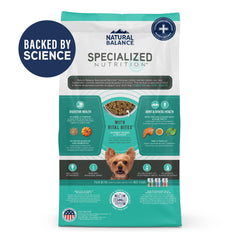 Natural Balance bocados nutritivos, piezas enriquecidas para soporte general de salud.
