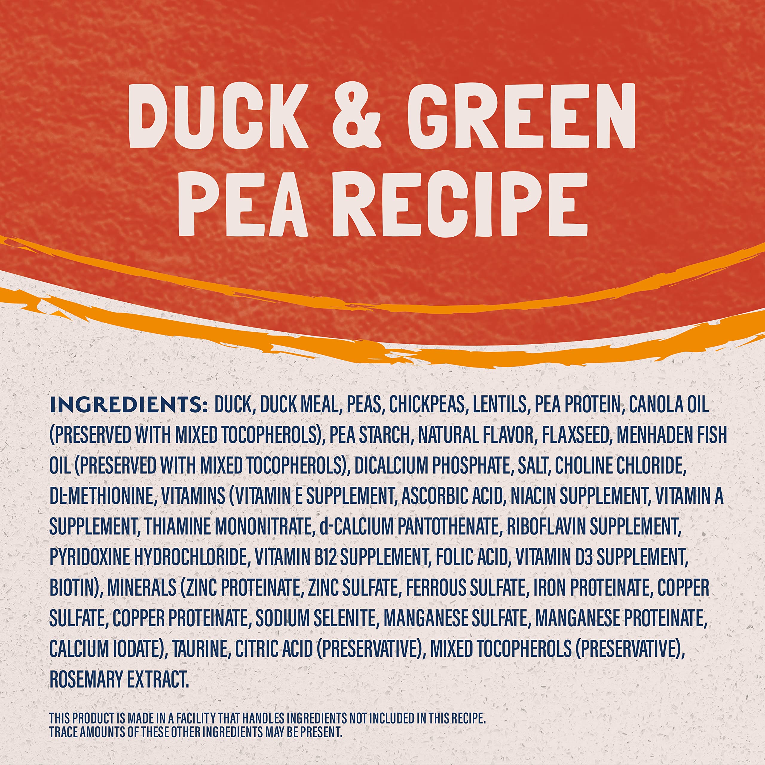 Natural Balance receta pato guisante con proteína única