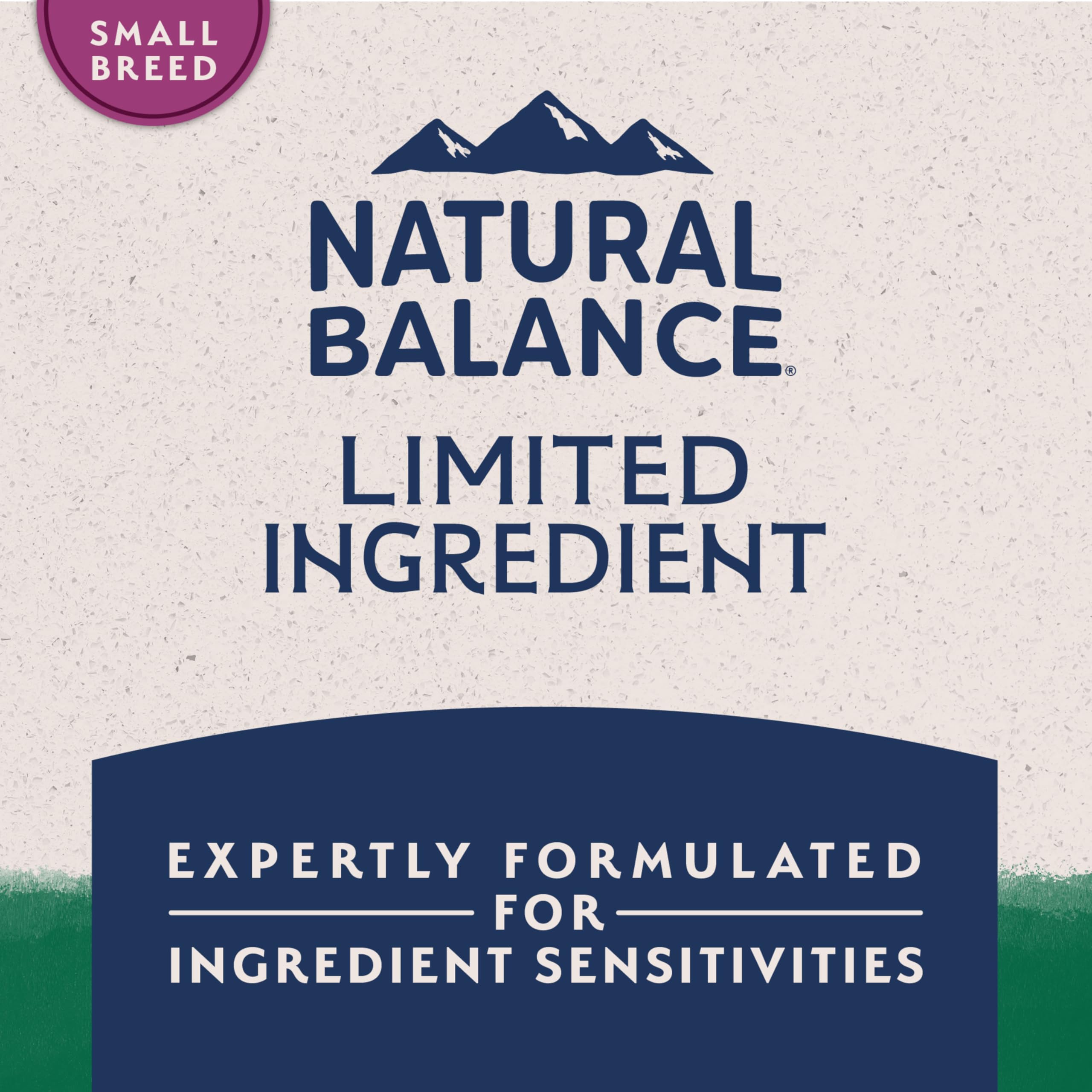 Croquetas crujientes de Natural Balance para dientes y encías sanos.