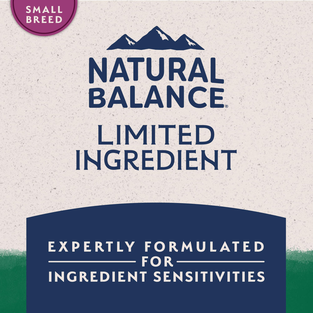 Croquetas crujientes de Natural Balance para dientes y encías sanos.