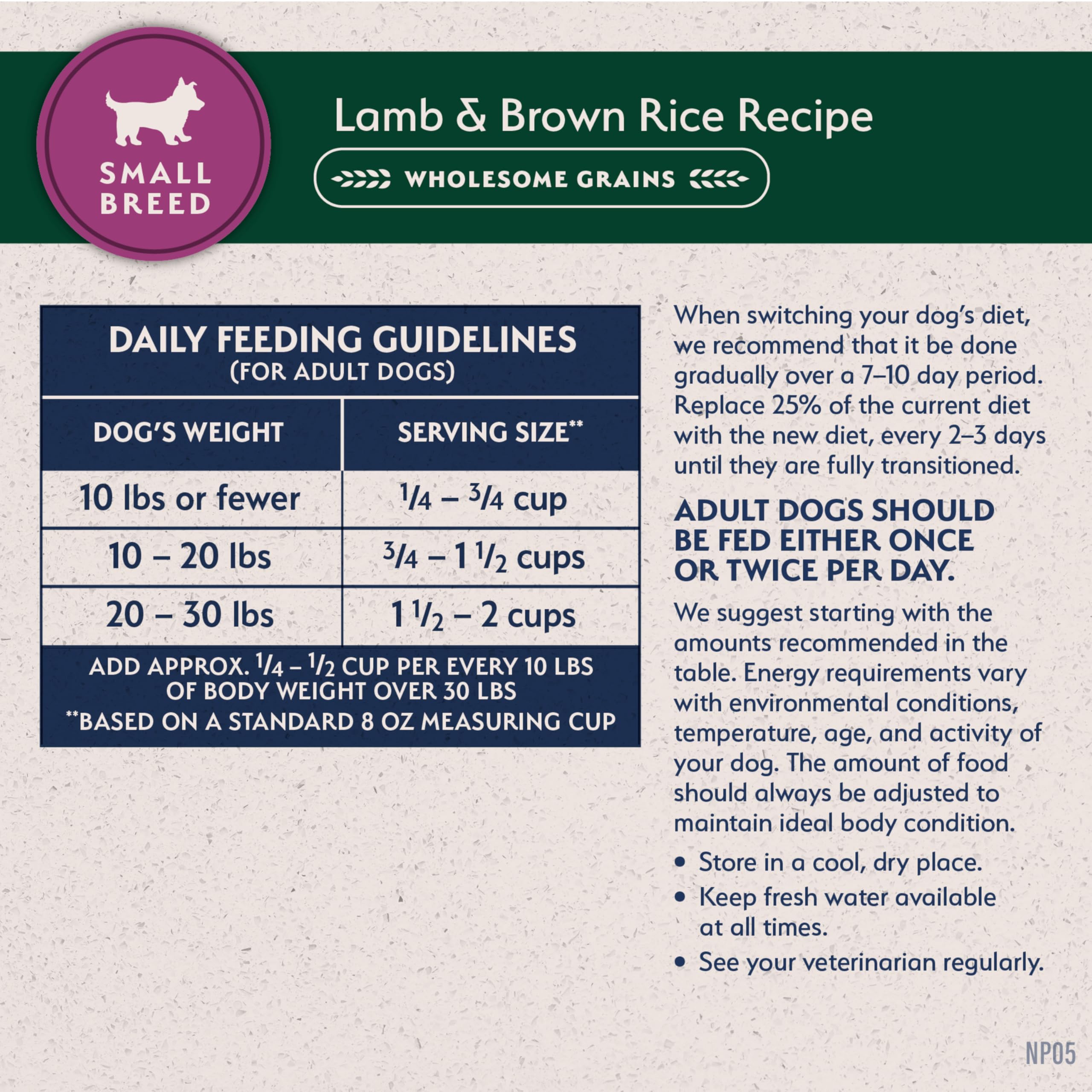 Natural Balance dieta de ingredientes limitados para perros pequeños