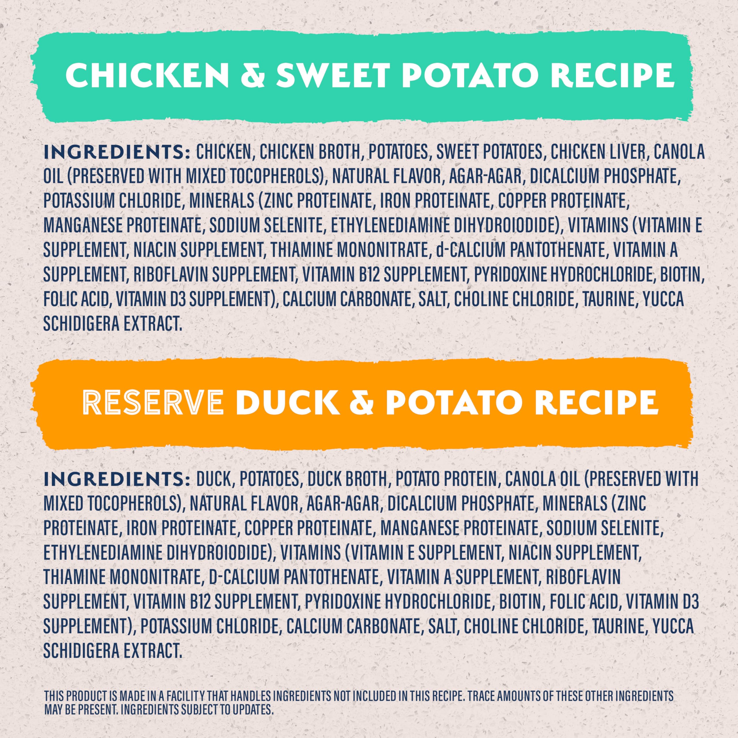 Natural Balance ingredientes limitados, caldo de pollo y pato, aroma apetitoso para perros.