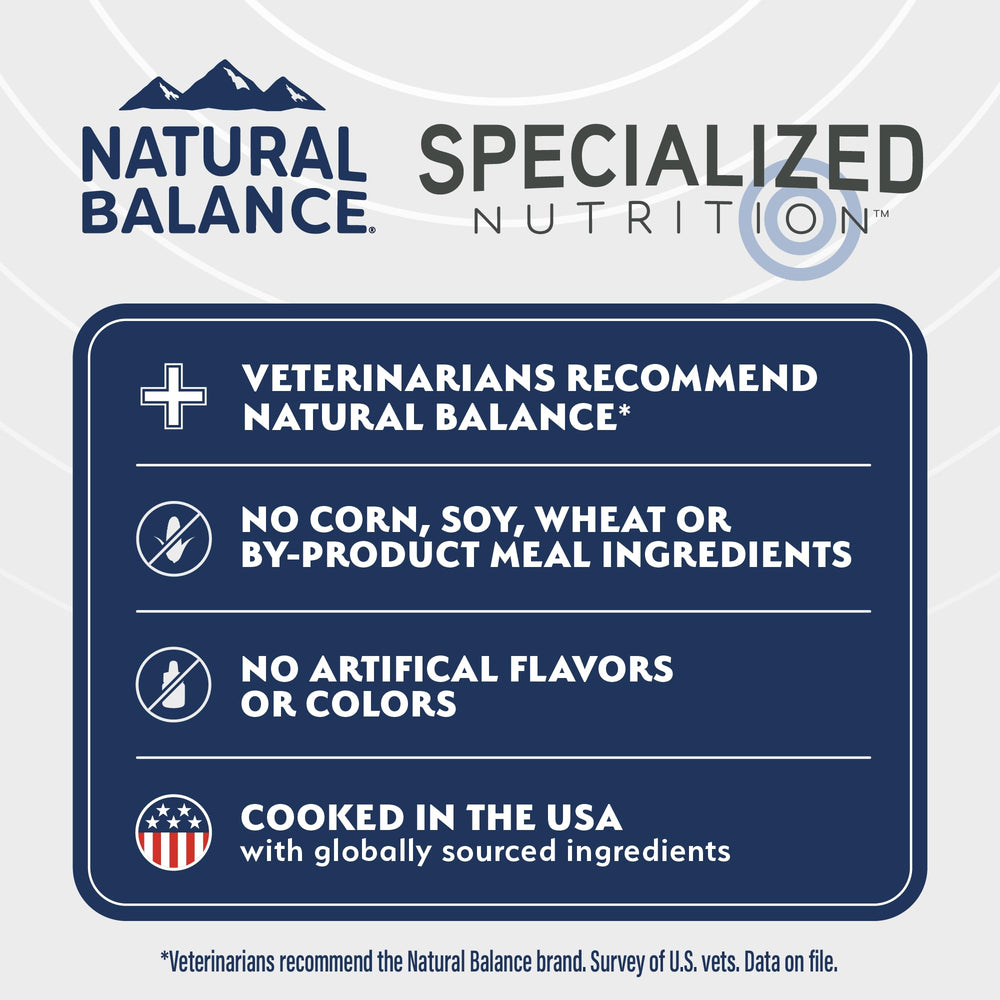 Natural Balance glucosamina y condroitina para movilidad de pequeñas razas.