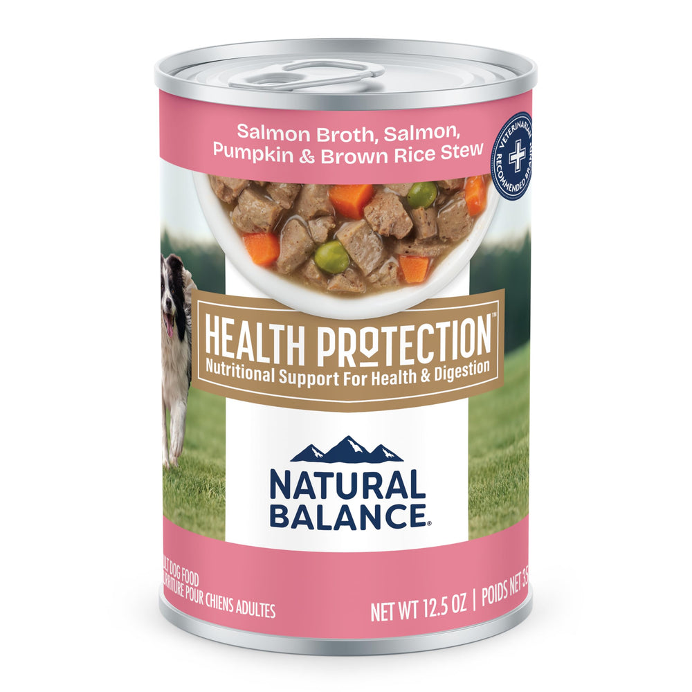 Natural Balance Protection de la Salud: lata con salmón en caldo, sabor suave para la digestión