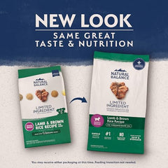 Natural Balance ingredientes limitados para perros sensibles.