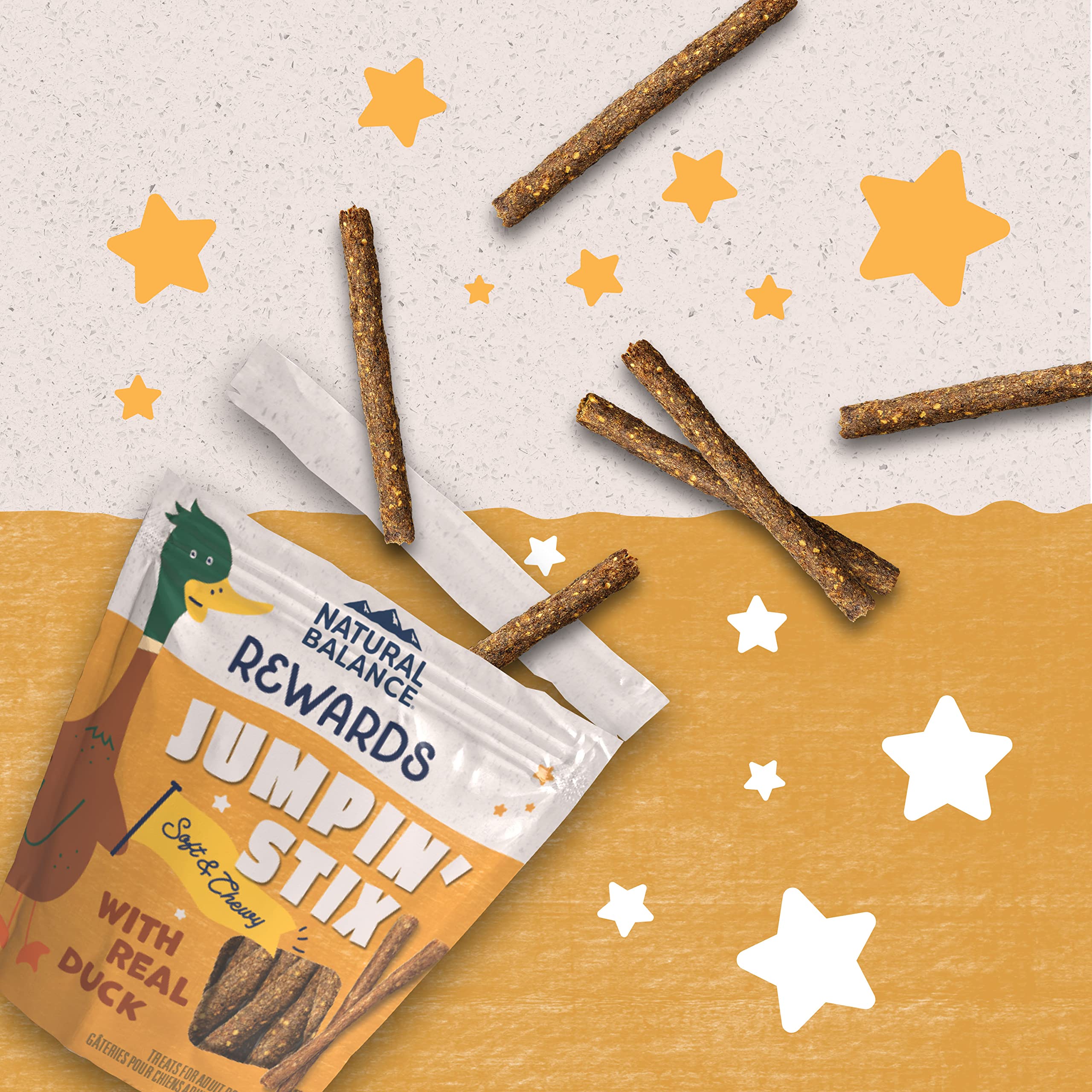 Jumpin' Stix con glucosamina y condroitina para articulaciones.