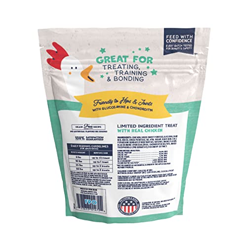 Golosina Jumpin' Stix con lista de ingredientes limitados para perros.