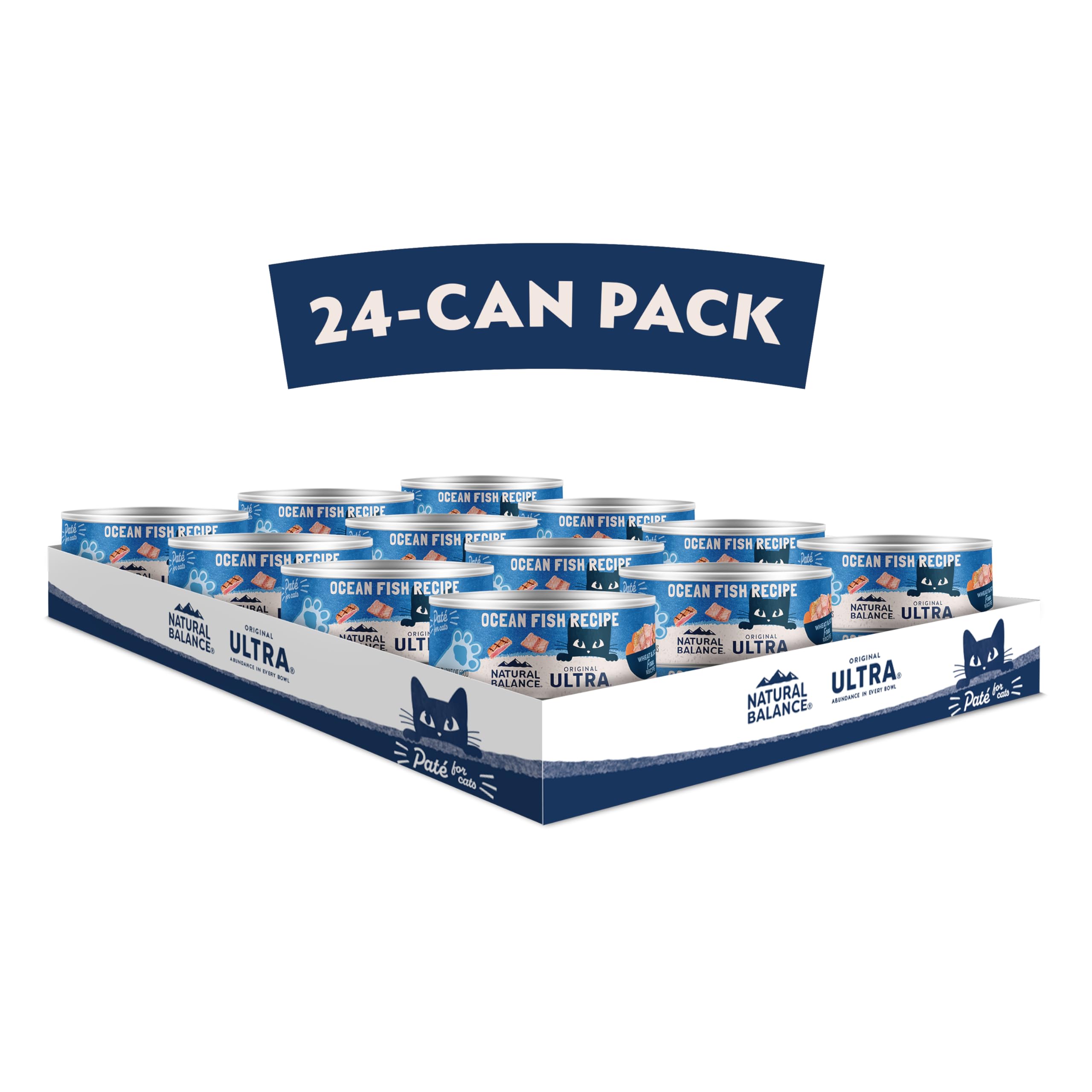 Natural Balance Original Ultra para gatos en lata de atun oceano, proteína de calidad