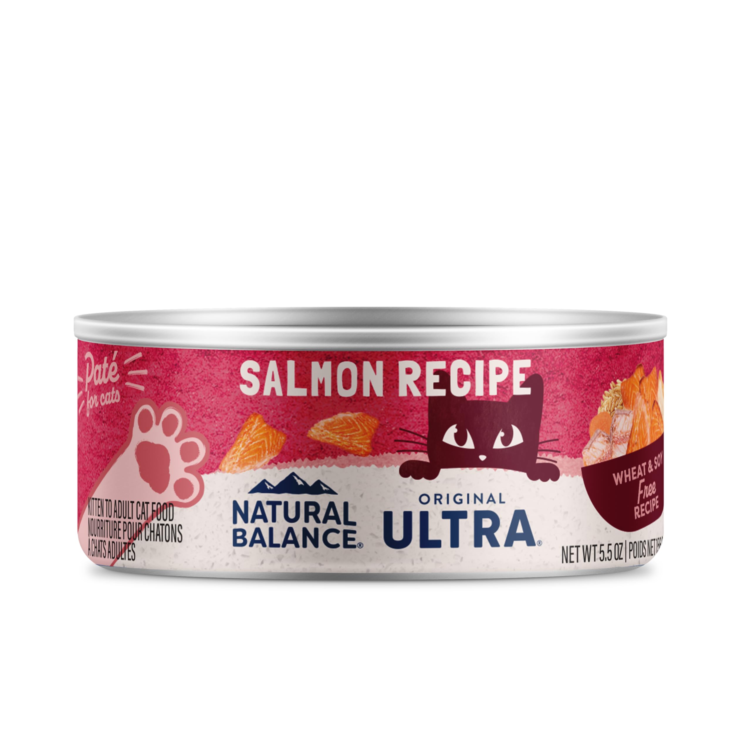 Natural Balance Original Ultra lata de salmón para gatos adultos, proteína de calidad