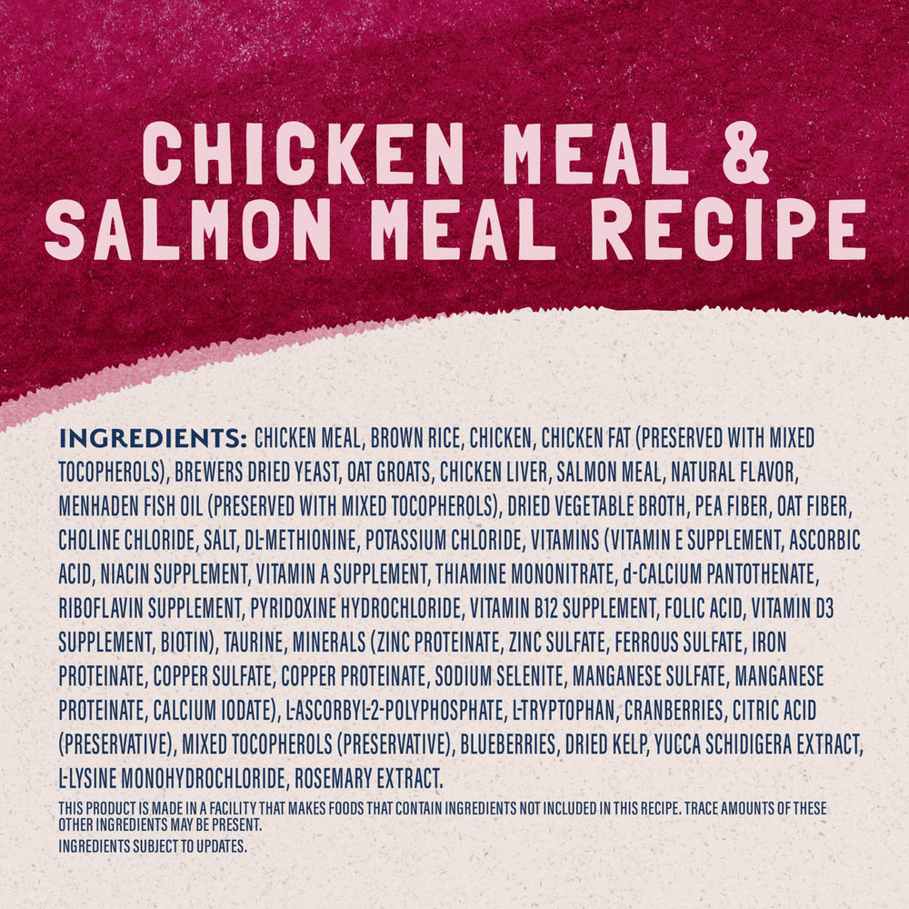 Natural Balance Original Ultra croquetas salmón, detalle nutritivo para felinos activos.