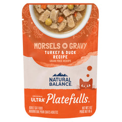 Natural Balance Platefulls Indoor con pavo y pato en salsa para gatos indoor