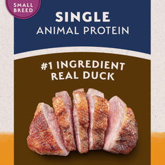 Natural Balance, proteína de pato única para perros pequeños.