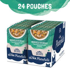 Natural Balance Platefulls: bolsa de 3 oz con pollo y calabaza para una porción sabrosa.