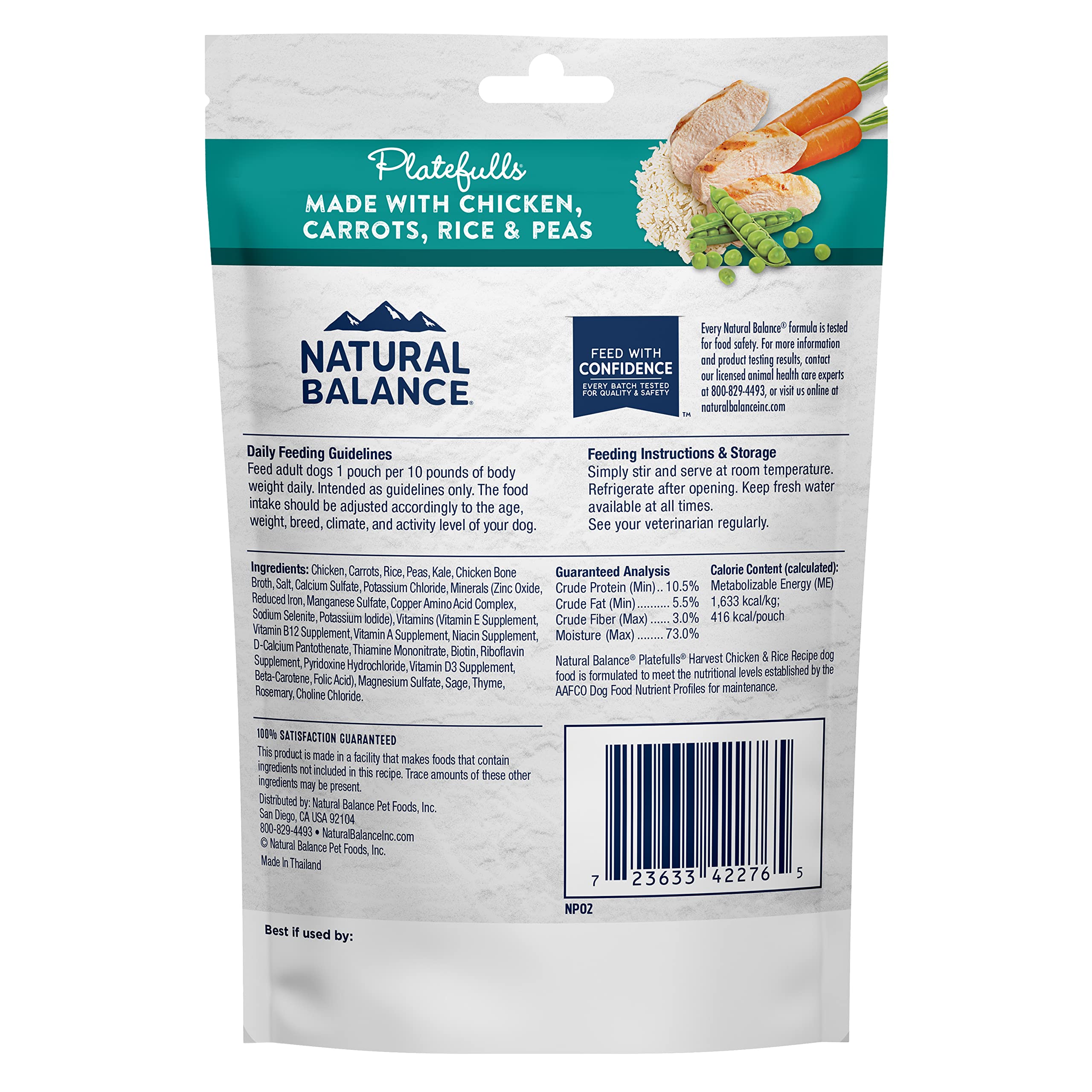 Natural Balance Platefulls porción de 9 onzas en paquete de 12 para varias comidas