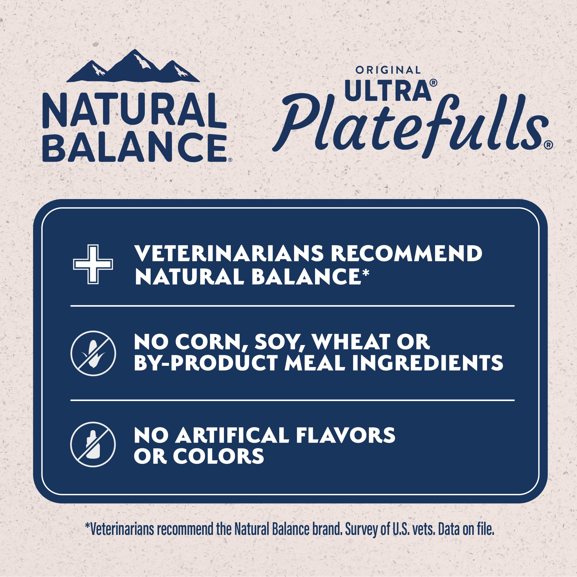 Natural Balance Platefulls receta sin granos, pollo con verduras para digestión suave.