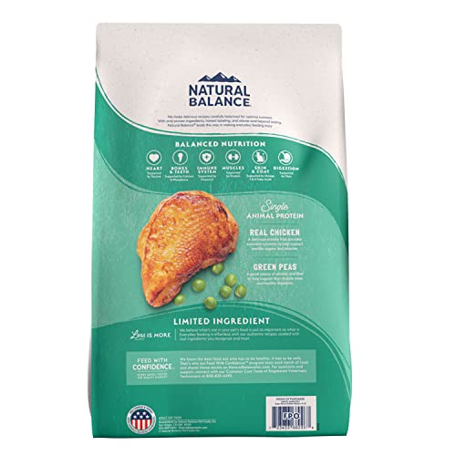 Natural Balance pollo como única proteína para dieta simplificada.