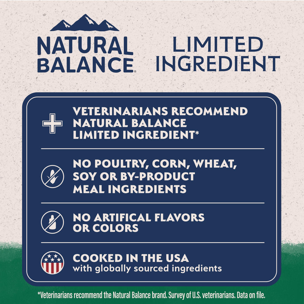 Natural Balance proteína única de cordero para apoyo muscular y saciedad