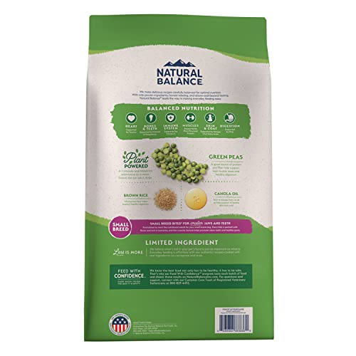 Natural Balance proteína vegetal con cebada y guisantes, nutrición sin carne.
