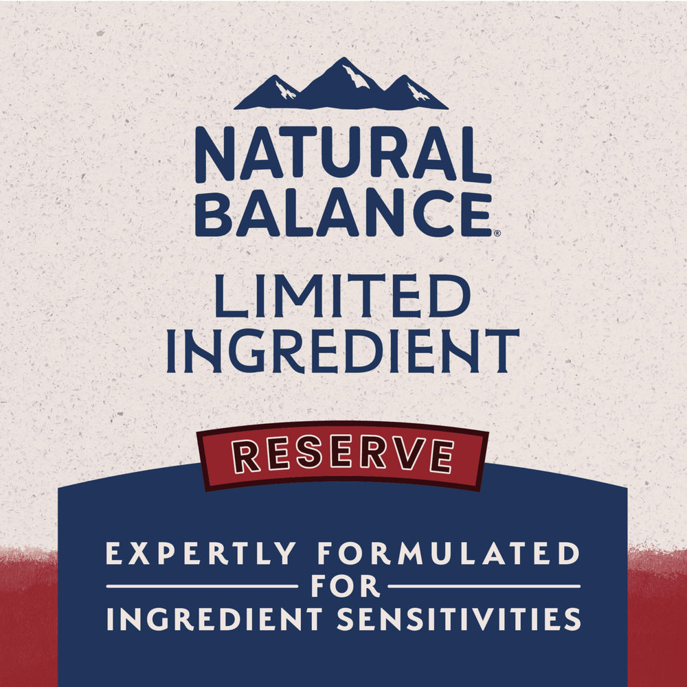 Natural Balance Reserva bolsa-12lb-adulto: tamaño práctico para alimentación diaria.