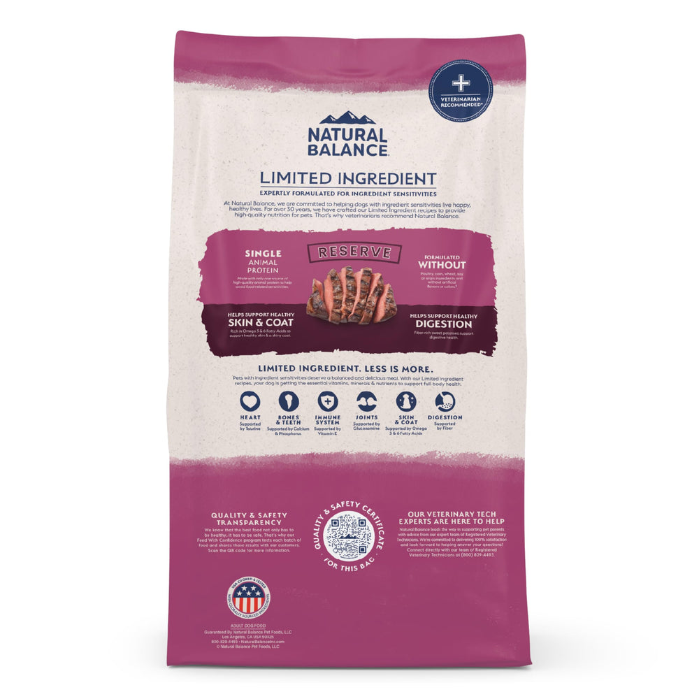 Natural Balance Venado, opción premium para perros con sensibilidades