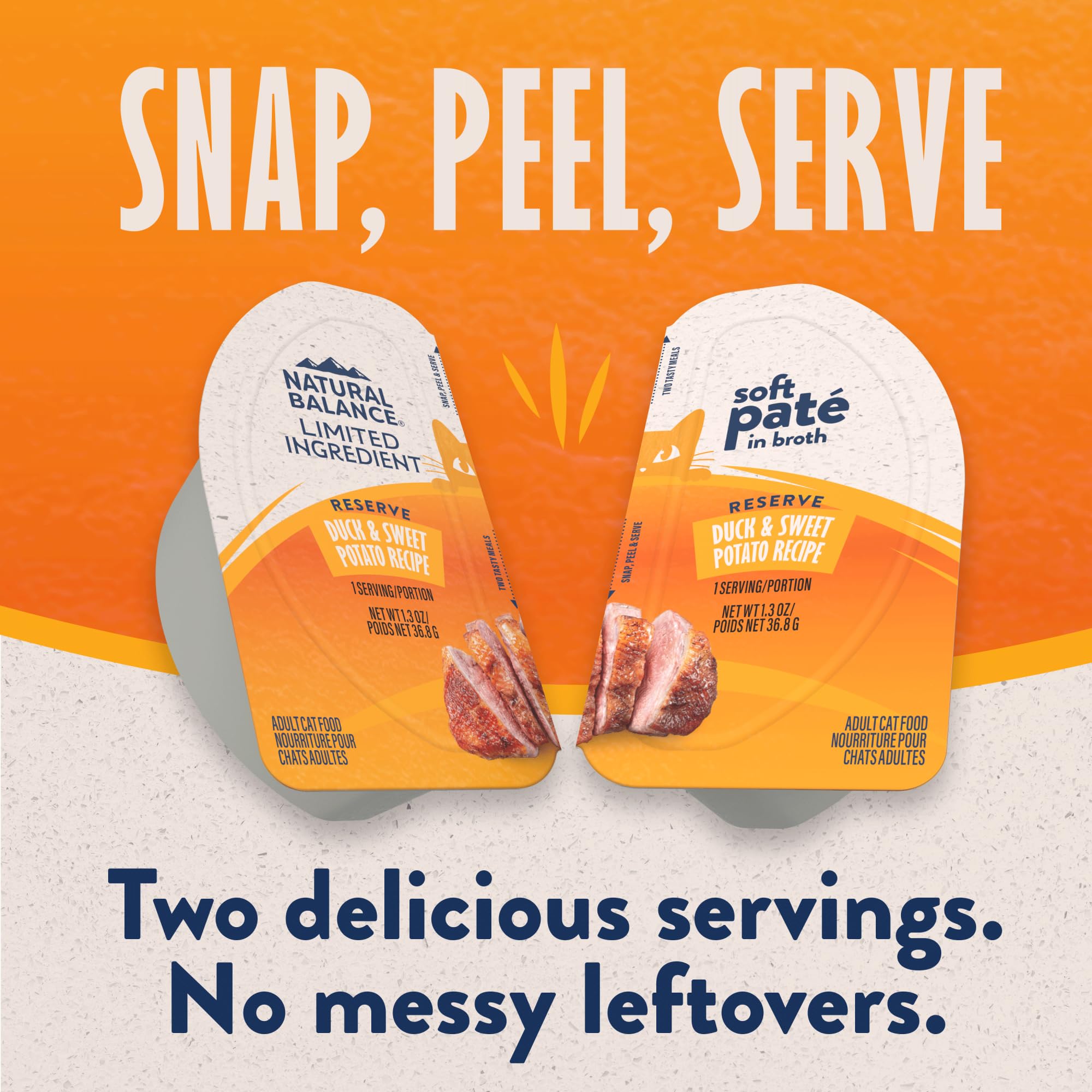 Natural Balance Reserve: paté suave para una experiencia de comida agradable.