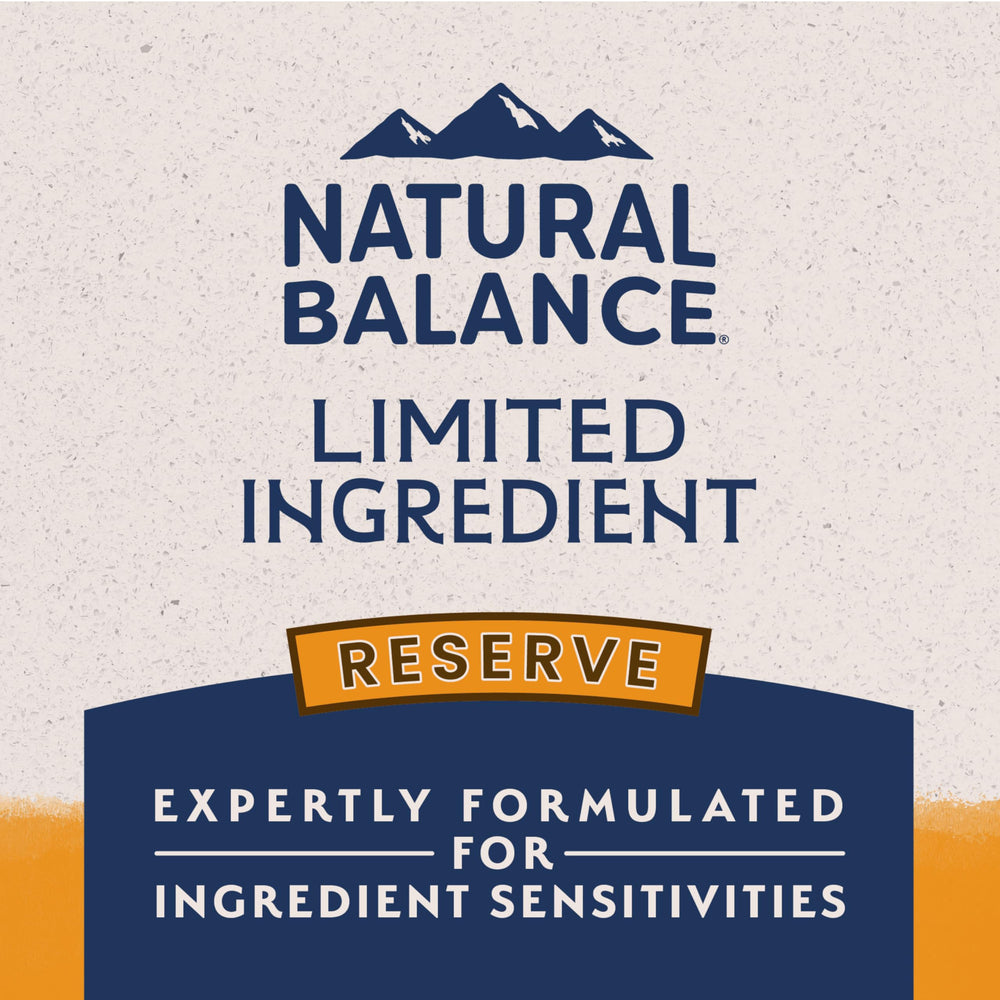 Natural Balance Reserve pato y papas: producto apto para perros con sensibilidad estomacal.