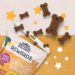 Natural Balance Rewards sin granos, opción sabrosa para perros pequeños.