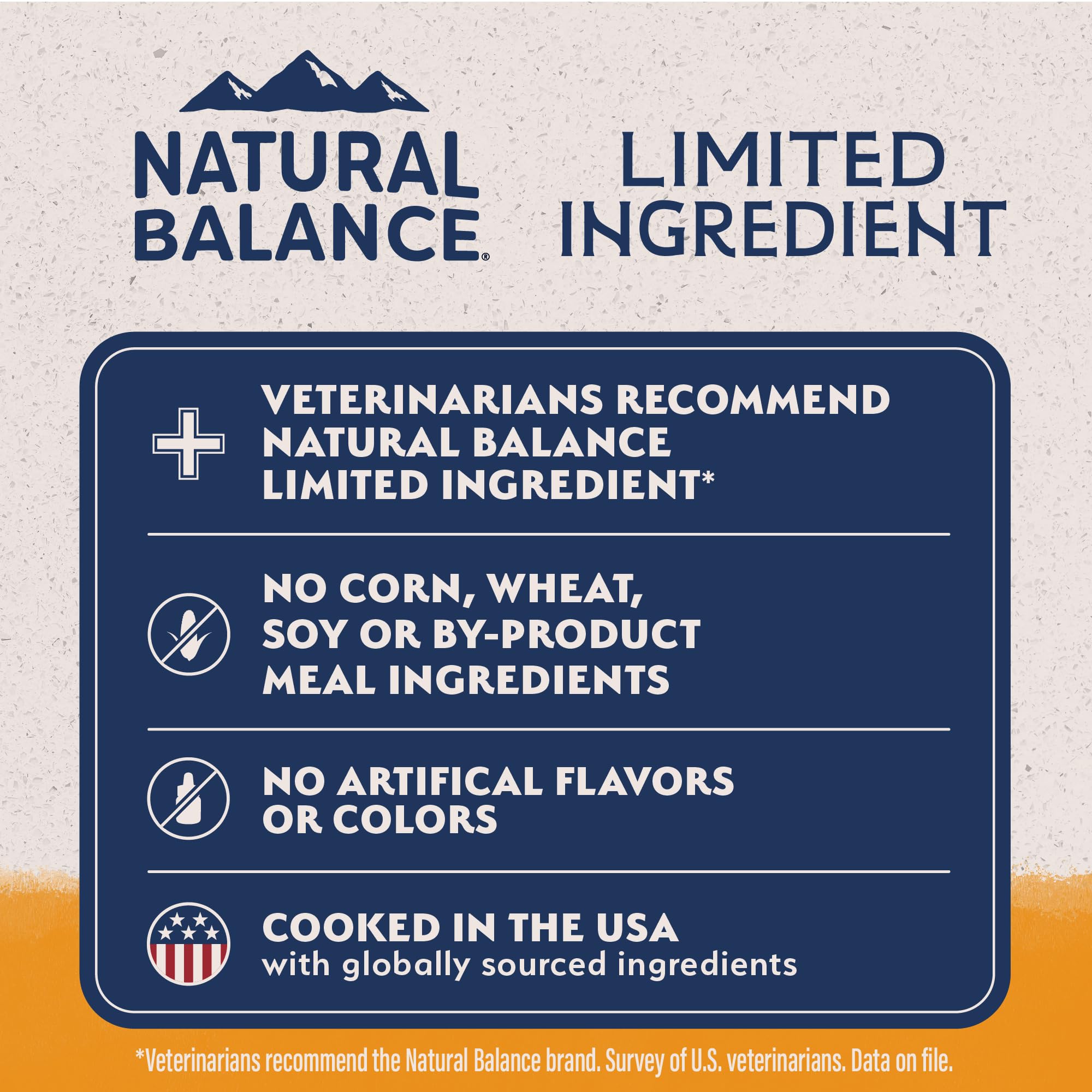 Natural Balance Fórmula sin granos ni colorantes artificiales, opción hipoalergénica