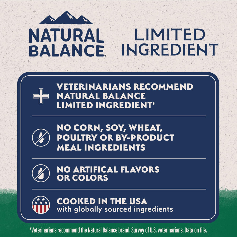 Natural Balance sin maíz, trigo ni soya en la fórmula