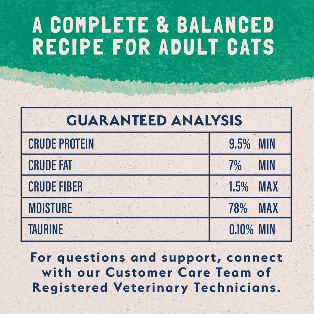 Natural Balance: taurina añadida para apoyar la salud cardíaca en gatos.