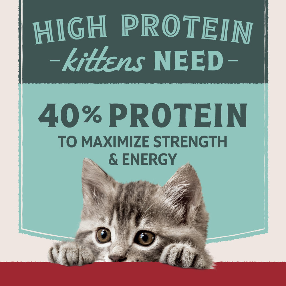 Natural Balance Ultra Protein gatitos nutrición completa con vitaminas y minerales.