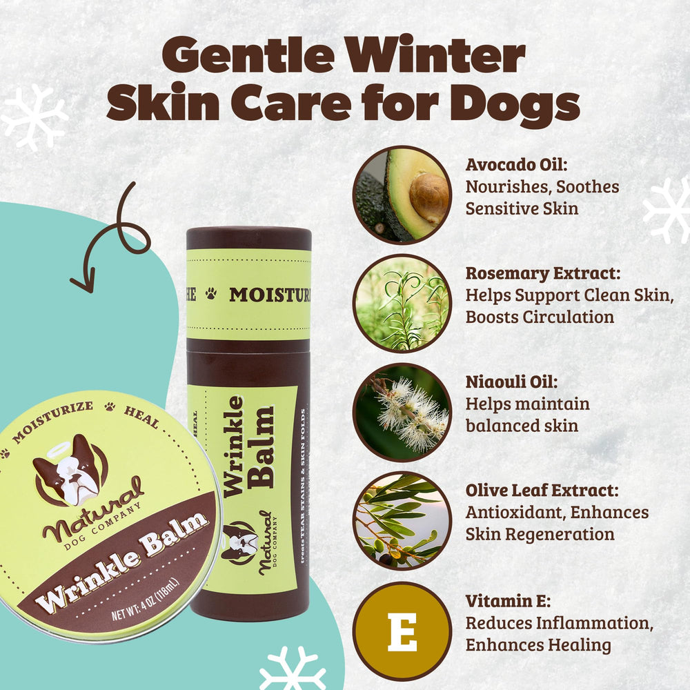 Natural Dog Company aplicar diariamente en pliegues para comodidad