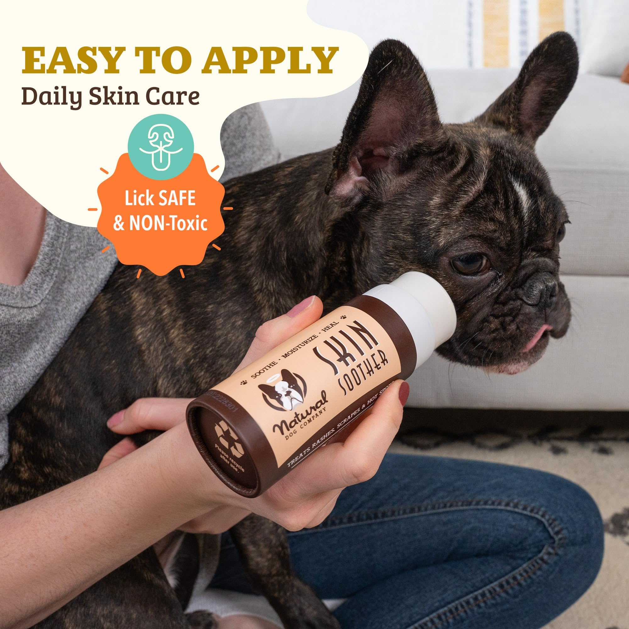 Natural Dog Company Balsamo Piel Perro Corporal, uso diario para piel seca y áspera.