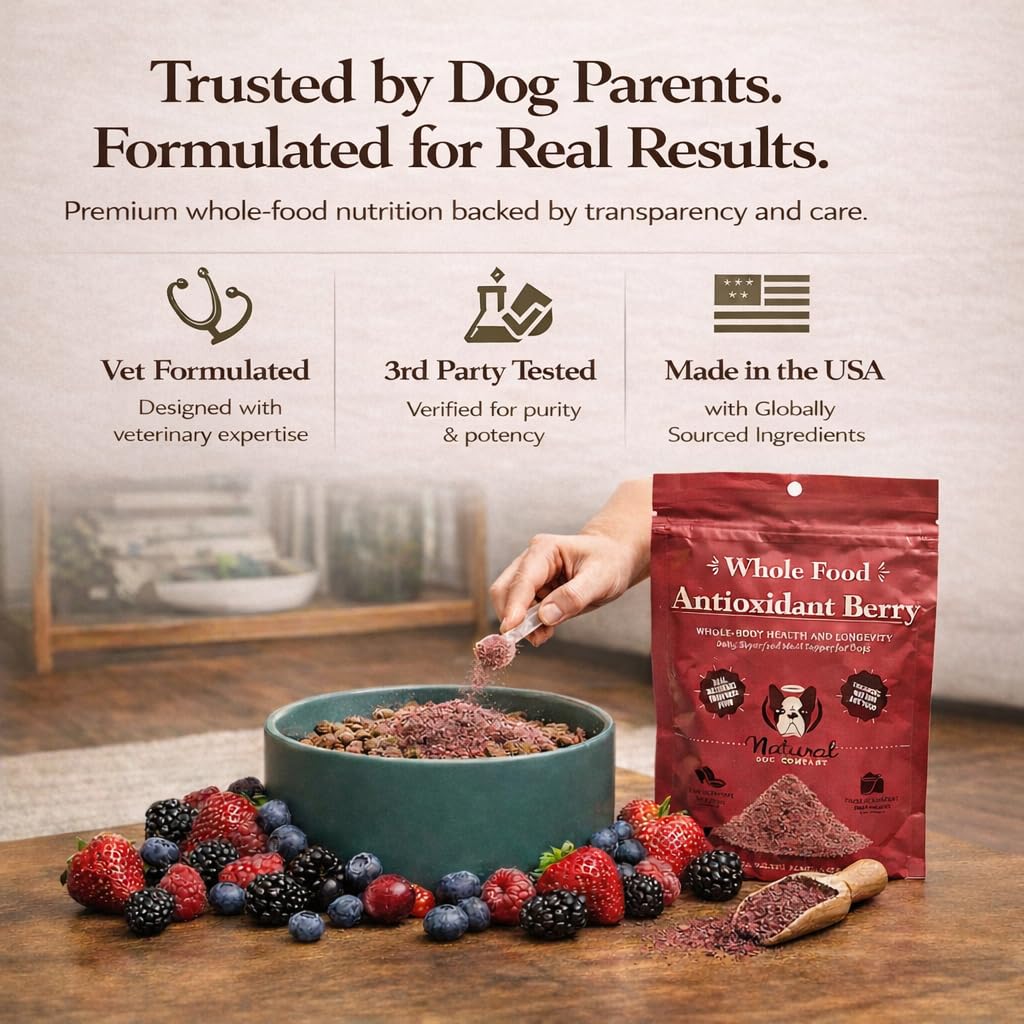 Natural Dog Company dieta completa con granulos que complementa la nutrición.