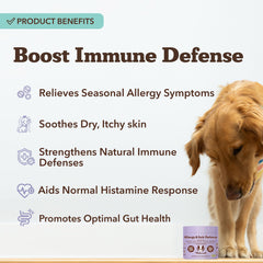Natural Dog Company etiqueta-ingredientes, destaca probióticos y suplementos para la digestión.